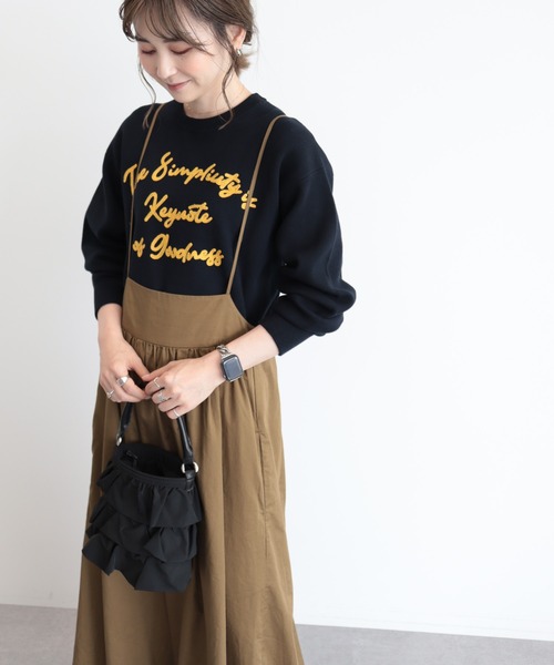 AMERICAN HOLIC(アメリカンホリック)の「丈違いキャミワンピース(ワンピース・レディース・キャメル/ブラック・M/L)」の10枚目の写真