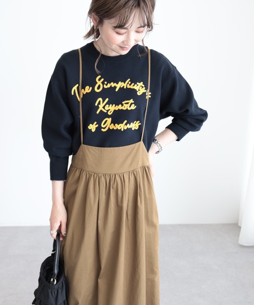 AMERICAN HOLIC(アメリカンホリック)の「丈違いキャミワンピース(ワンピース・レディース・キャメル/ブラック・M/L)」の9枚目の写真