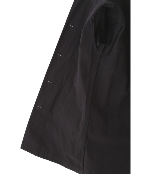 MHL.（エムエイチエル）の「PROOFED COTTON POPLIN（ステンカラーコート・レディース・ブラック/ライトブラウン・2/1）」の9枚目の写真