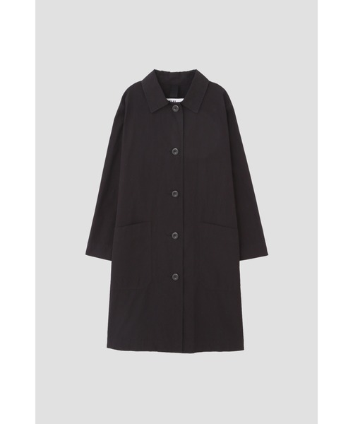 MHL.（エムエイチエル）の「PROOFED COTTON POPLIN（ステンカラーコート・レディース・ブラック/ライトブラウン・2/1）」の7枚目の写真