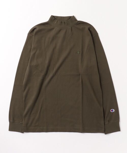 Champion(チャンピオン)の「チャンピオン MOCK NECK L/S T-SHIRT_(Tシャツ/カットソー・メンズ・ブラック/オリーブ/オフホワイト・L/S/M/LL)」の3枚目の写真