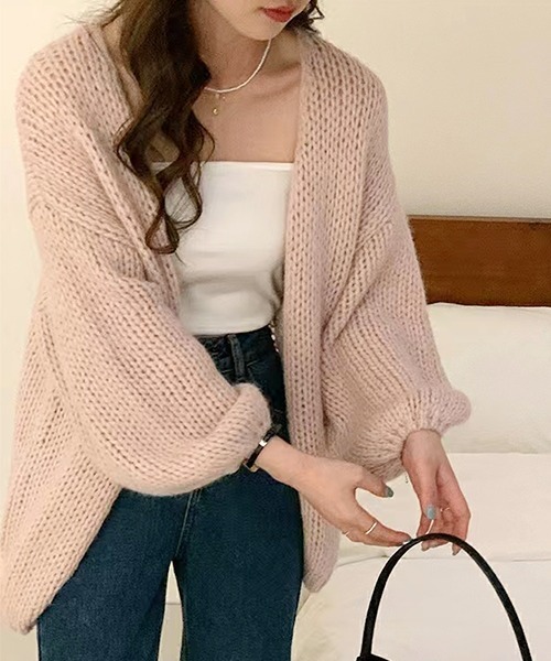 SEN TOKYO（セントーキョー）の「ざっくりと羽織れる。長袖ニット