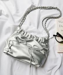 WEGO | WEGO/【23年秋冬新作】リボン付き巾着ショルダー(ショルダーバッグ)