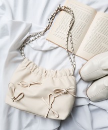 WEGO | WEGO/【23年秋冬新作】リボン付き巾着ショルダー(ショルダーバッグ)