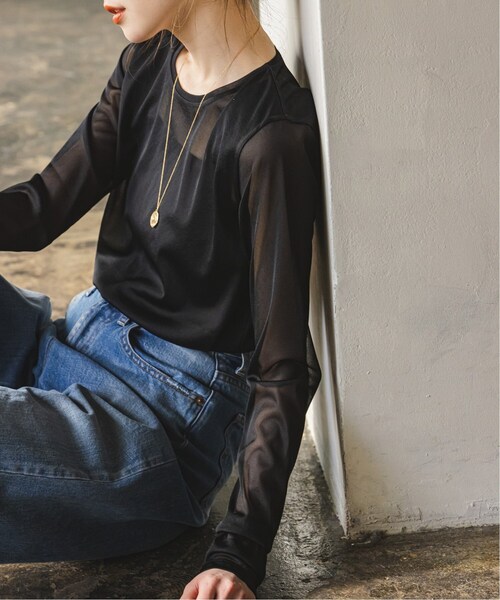 Noble（ノーブル）の「《追加》シフォンジャージプルオーバー 2（Tシャツ/カットソー・レディース・ホワイト/ベージュ/ブラック・FREE）」の19枚目の写真