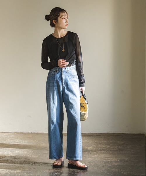 Noble（ノーブル）の「《追加》シフォンジャージプルオーバー 2（Tシャツ/カットソー・レディース・ホワイト/ベージュ/ブラック・FREE）」の21枚目の写真