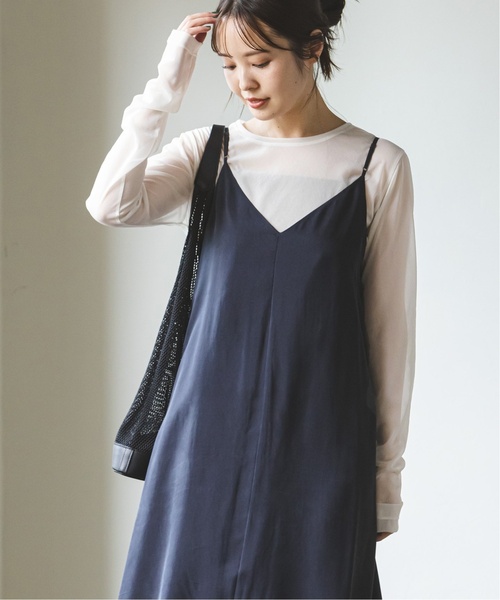 Noble（ノーブル）の「《追加》シフォンジャージプルオーバー 2（Tシャツ/カットソー・レディース・ホワイト/ベージュ/ブラック・FREE）」の5枚目の写真