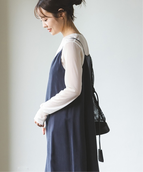 Noble（ノーブル）の「《追加》シフォンジャージプルオーバー 2（Tシャツ/カットソー・レディース・ホワイト/ベージュ/ブラック・FREE）」の6枚目の写真