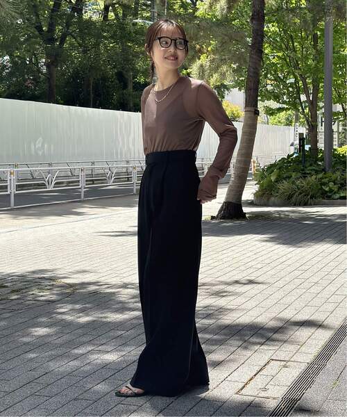 Noble（ノーブル）の「《追加》シフォンジャージプルオーバー 2（Tシャツ/カットソー・レディース・ホワイト/ベージュ/ブラック・FREE）」の15枚目の写真