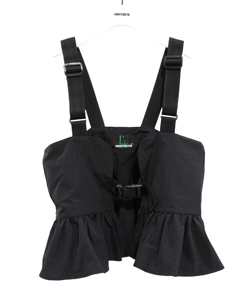 ノントーキョー　NONTOKYO FRILL FIELD VEST　BLACK NON TOKYO(ノントーキョー) FRILL FIELD VEST / BLACK | Taking
