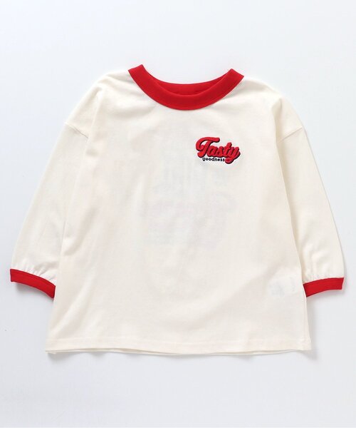セール】リンガーポップコーンTシャツ（Tシャツ/カットソー