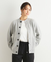 【カラー追加/日本製/ワンマイルウエア】ソフトウール混カーディガン
