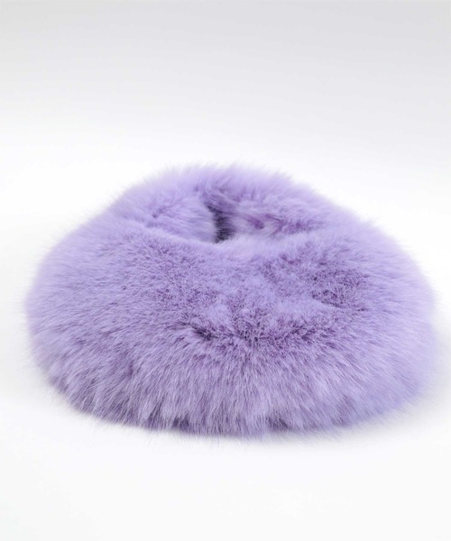 miette(ミエット)の「ラウンドエコファーバッグ(ハンドバッグ・レディース・パープル/ライトグリーン/ピンク/オフホワイト/ブラック・FREE)」の10枚目の写真