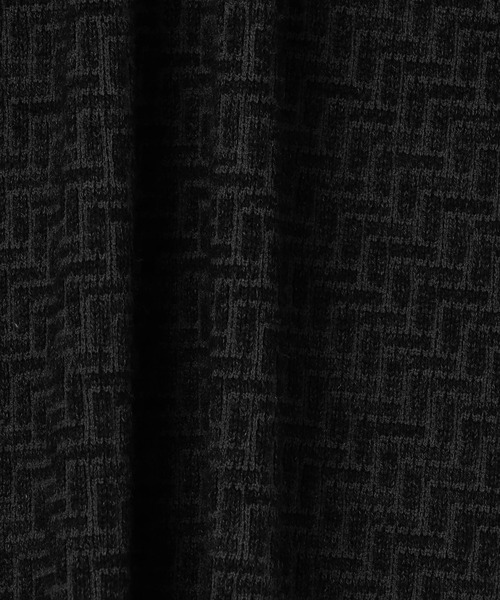 HIDEAWAYS NICOLE(ハイダウェイニコル)の「幾何学柄引き揃えJQクルーネックニット(ニット/セーター・メンズ・ホワイト×ブラック/ブラック×グレー/ボルドー/ホワイト×ライトグレー・MEDIUM/LARGE/X-LARGE)」の10枚目の写真