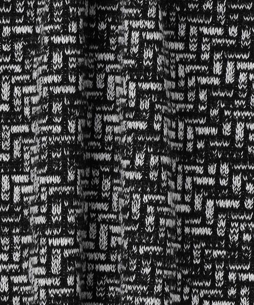 HIDEAWAYS NICOLE(ハイダウェイニコル)の「幾何学柄引き揃えJQクルーネックニット(ニット/セーター・メンズ・ホワイト×ブラック/ブラック×グレー/ボルドー/ホワイト×ライトグレー・MEDIUM/LARGE/X-LARGE)」の11枚目の写真