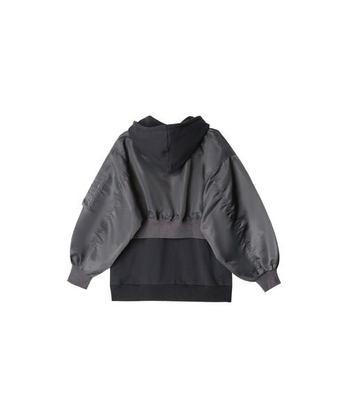 U:UME(ユーム)の「Hooded Short Jacket Set-Up(パーカー・メンズ・グレー/イエロー/レッド・MEDIUM)」の4枚目の写真