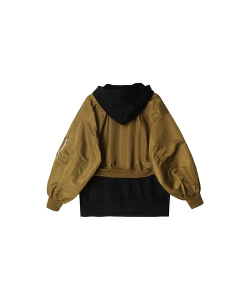 U:UME(ユーム)の「Hooded Short Jacket Set-Up(パーカー・メンズ・グレー/イエロー/レッド・MEDIUM)」の5枚目の写真