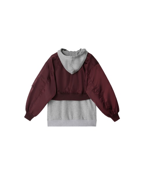 U:UME(ユーム)の「Hooded Short Jacket Set-Up(パーカー・メンズ・グレー/イエロー/レッド・MEDIUM)」の6枚目の写真