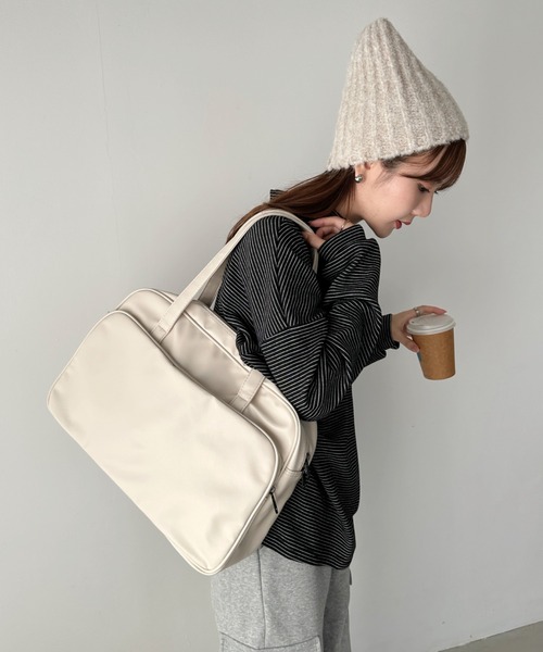 CLEA（クレア）の「アーモンドビーニーニットキャップ（ニットキャップ/ビーニー・レディース・ベージュ/チャコールグレー/オリーブ/アイボリー/ブラック・FREE）」の18枚目の写真