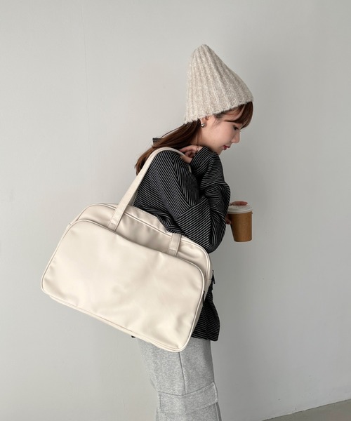 CLEA（クレア）の「アーモンドビーニーニットキャップ（ニットキャップ/ビーニー・レディース・ベージュ/チャコールグレー/オリーブ/アイボリー/ブラック・FREE）」の20枚目の写真