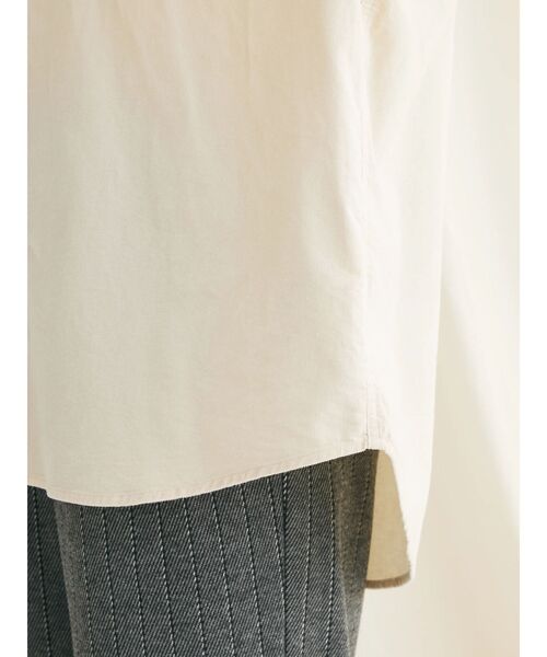 CRAFT STANDARD BOUTIQUE(クラフトスタンダードブティック)の「コーデュロイバンドカラーシャツ(シャツ/ブラウス・レディース・ブラウン/ピンク/アイボリー/グレイッシュベージュ・FREE)」の11枚目の写真