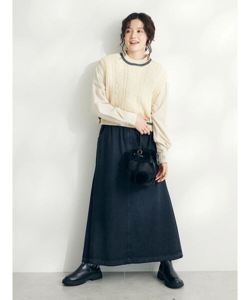 CRAFT STANDARD BOUTIQUE(クラフトスタンダードブティック)の「コーデュロイバンドカラーシャツ(シャツ/ブラウス・レディース・ブラウン/ピンク/アイボリー/グレイッシュベージュ・FREE)」の18枚目の写真