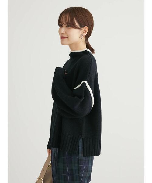 Petit fleur(プチフルール)の「・Petit Fleur ハイショクタートルニット(ニット/セーター・レディース・ブラック/サックスブルー/アイボリー・FREE)」の8枚目の写真