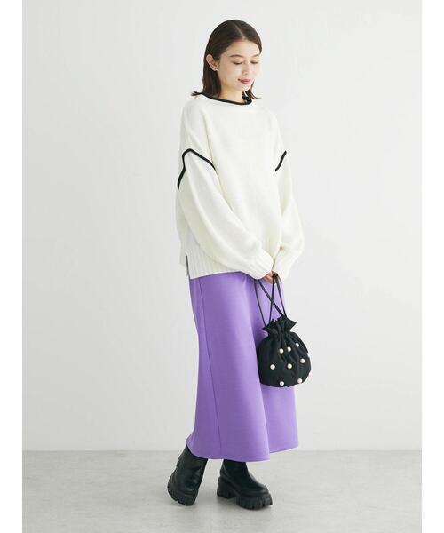 Petit fleur(プチフルール)の「・Petit Fleur ハイショクタートルニット(ニット/セーター・レディース・ブラック/サックスブルー/アイボリー・FREE)」の12枚目の写真