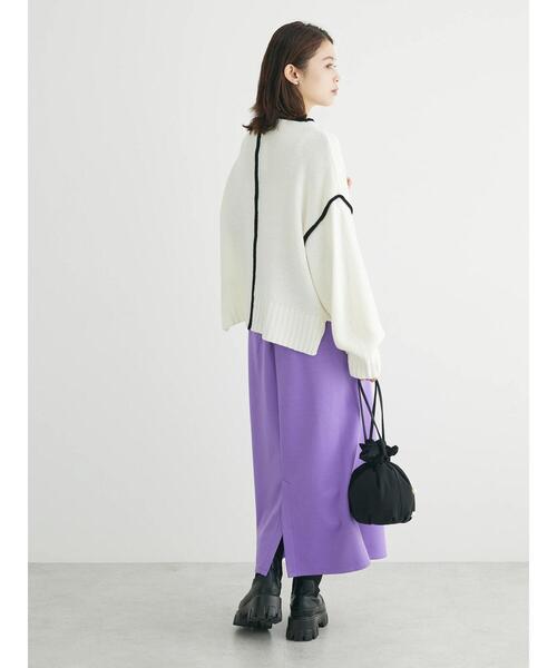 Petit fleur(プチフルール)の「・Petit Fleur ハイショクタートルニット(ニット/セーター・レディース・ブラック/サックスブルー/アイボリー・FREE)」の14枚目の写真