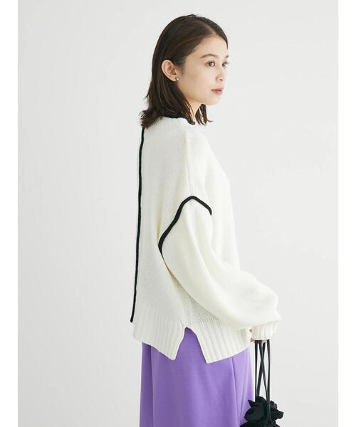 Petit fleur(プチフルール)の「・Petit Fleur ハイショクタートルニット(ニット/セーター・レディース・ブラック/サックスブルー/アイボリー・FREE)」の16枚目の写真