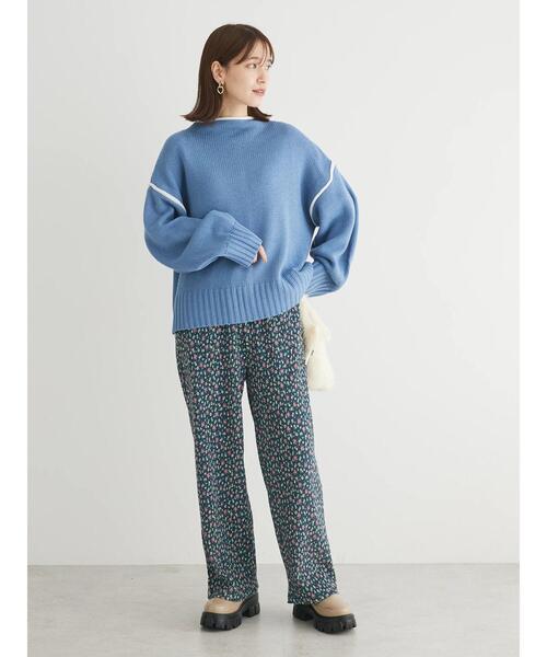 Petit fleur(プチフルール)の「・Petit Fleur ハイショクタートルニット(ニット/セーター・レディース・ブラック/サックスブルー/アイボリー・FREE)」の17枚目の写真