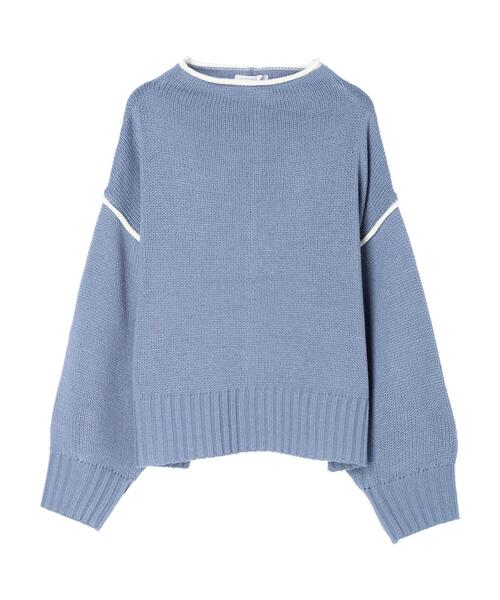 Petit fleur(プチフルール)の「・Petit Fleur ハイショクタートルニット(ニット/セーター・レディース・ブラック/サックスブルー/アイボリー・FREE)」の21枚目の写真