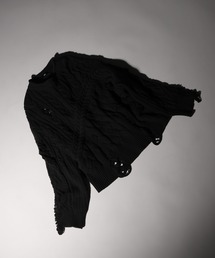 HARE | 【UNDER GROUND MODE】ダメージケーブルニットプルオーバー(HARE)(ニット/セーター)