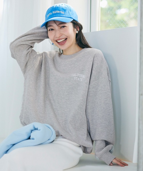 coca（coca）（コカ）の「【WEB限定セール】裏起毛カレッジアソートプリントスウェット（スウェット・レディース・A/B/C/D/E/F・M/L）」の4枚目の写真