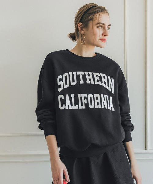 coca（coca）（コカ）の「【WEB限定セール】裏起毛カレッジアソートプリントスウェット（スウェット・レディース・A/B/C/D/E/F・M/L）」の5枚目の写真