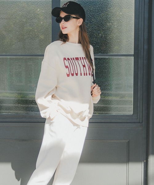 coca（coca）（コカ）の「【WEB限定セール】裏起毛カレッジアソートプリントスウェット（スウェット・レディース・A/B/C/D/E/F・M/L）」の16枚目の写真