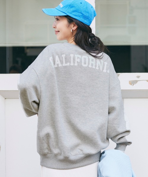 coca（coca）（コカ）の「【WEB限定セール】裏起毛カレッジアソートプリントスウェット（スウェット・レディース・A/B/C/D/E/F・M/L）」の8枚目の写真