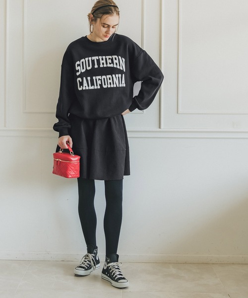 coca（coca）（コカ）の「【WEB限定セール】裏起毛カレッジアソートプリントスウェット（スウェット・レディース・A/B/C/D/E/F・M/L）」の12枚目の写真