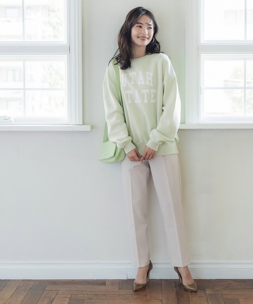 coca（coca）（コカ）の「【WEB限定セール】裏起毛カレッジアソートプリントスウェット（スウェット・レディース・A/B/C/D/E/F・M/L）」の15枚目の写真