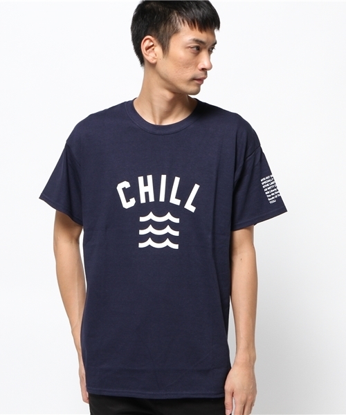 MYE-DO'（マイ・ドゥ）の「GD Tシャツ ”CHILL WAVE”（Tシャツ/カットソー・メンズ・ホワイト/ネイビー/ワイン/ブラック/グリーン/ブラウン・LARGE/MEDIUM/SMALL）」の5枚目の写真
