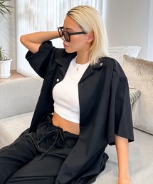 FLEX（フレックス）の「【FLEX】Open collared shirt / オープンカラーシャツ（シャツ/ブラウス）」