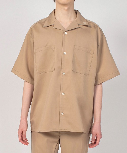 FLEX(フレックス)の「【FLEX】Open collared shirt / オープンカラーシャツ(シャツ/ブラウス・メンズ・ベージュ/ブラック・MEDIUM/LARGE)」の12枚目の写真