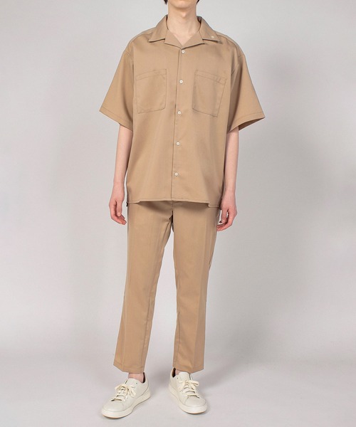 FLEX(フレックス)の「【FLEX】Open collared shirt / オープンカラーシャツ(シャツ/ブラウス・メンズ・ベージュ/ブラック・MEDIUM/LARGE)」の13枚目の写真