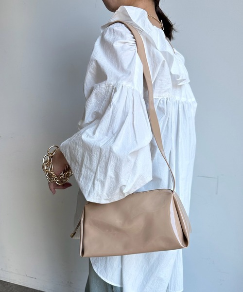 DouDou(ドゥドゥ)の「【WEB限定】横長ショルダー(ショルダーバッグ・レディース・ベージュ/アイボリー/ブラック・FREE)」の4枚目の写真