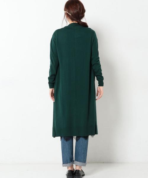 Another Edition（アナザーエディション）の「インナーレースロングカーディガン/AEBC ｲﾝﾅｰﾚｰｽﾛﾝｸﾞCGN◆（カーディガン/ボレロ・レディース・ベージュ/ケリー/ネイビー・ﾌﾘ-）」の11枚目の写真