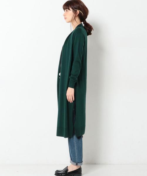 Another Edition（アナザーエディション）の「インナーレースロングカーディガン/AEBC ｲﾝﾅｰﾚｰｽﾛﾝｸﾞCGN◆（カーディガン/ボレロ・レディース・ベージュ/ケリー/ネイビー・ﾌﾘ-）」の13枚目の写真