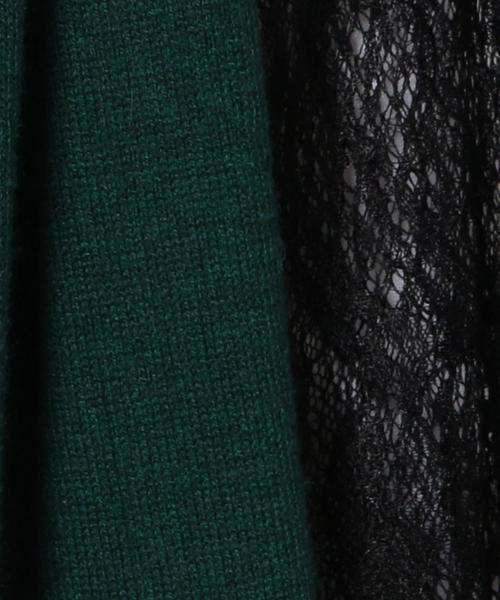 Another Edition（アナザーエディション）の「インナーレースロングカーディガン/AEBC ｲﾝﾅｰﾚｰｽﾛﾝｸﾞCGN◆（カーディガン/ボレロ・レディース・ベージュ/ケリー/ネイビー・ﾌﾘ-）」の7枚目の写真