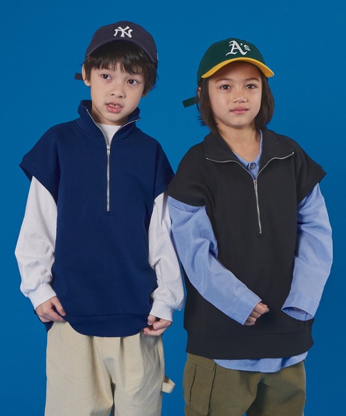 PAIRMANON STREET】裏毛 ハーフジップ ベスト（ベスト）｜PAIRMANON