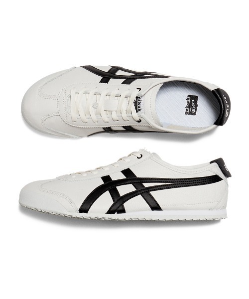 MEXICO 66×パトゥ　WHITE/BLACK　23.5 MEXICO 66 WHITE/BLACK 上質なレザーをまとったスタイリッシュな