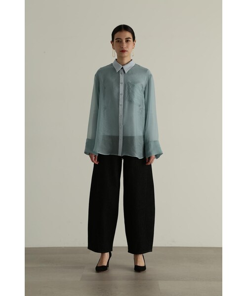 JILL STUART(ジルスチュアート)の「◆カーブデニムパンツ(デニムパンツ・レディース・ブルー/ブラック・2/4)」の7枚目の写真